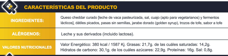 CHEDDAR CARAMELO