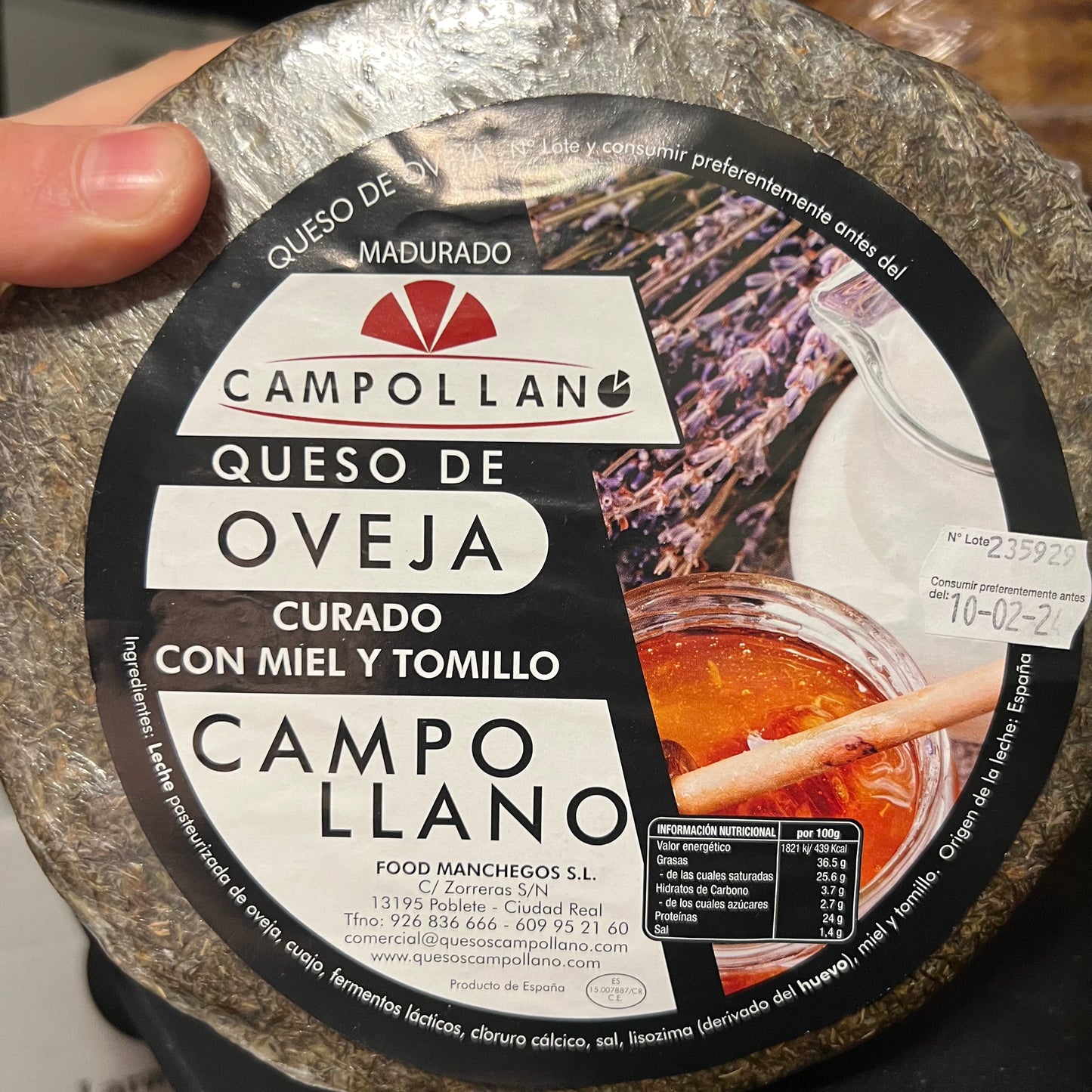 MANCHEGO MIEL Y TOMILLO