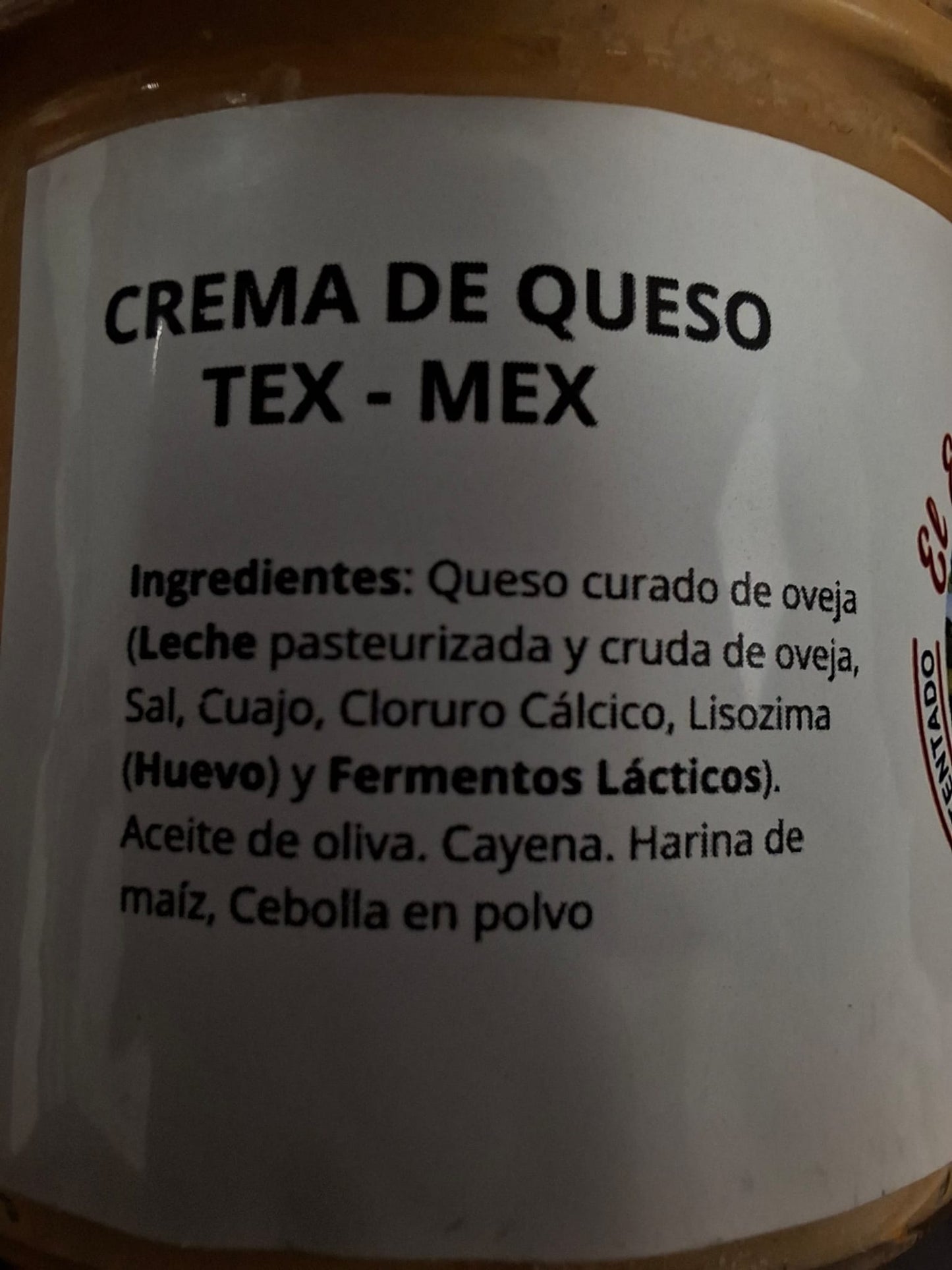 Crema de queso TEX-MEX